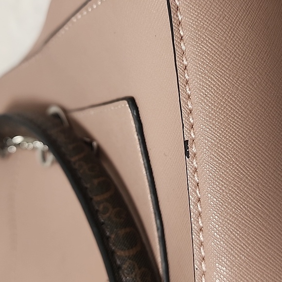 GUESS Factory Ranato Color-Block Logo Satchel - Picture 9 of 11